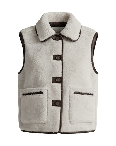 Withblack - WBLIris Bondoed Waistcoat - Birch/Brown